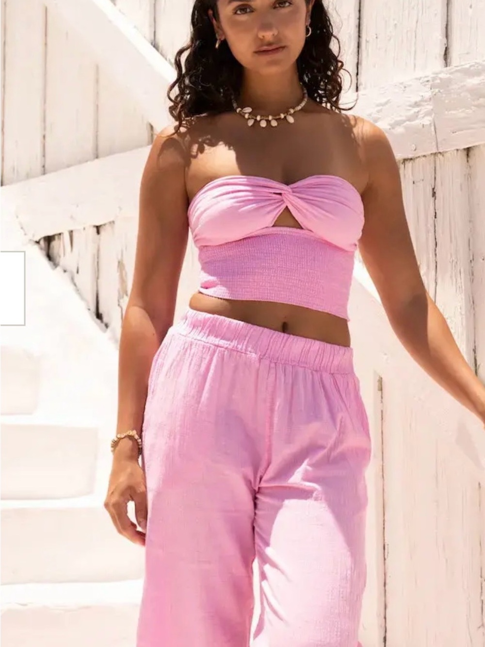 Blanco by Nature Hot pink set NWT top in medium pants in small!